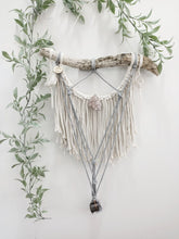 Load image into Gallery viewer, Clear Quartz - Rose Quartz - Smokey Quartz - Tourmaline Wall Hanging