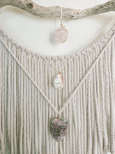 Load image into Gallery viewer, Rose Quartz - Clear Quartz - Amethyst Wall Hanging

