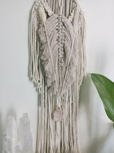 Load image into Gallery viewer, Selenite - Clear Quartz - Rose Quartz Wall Hanging
