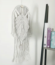 Load image into Gallery viewer, Selenite - Clear Quartz - Rose Quartz Wall Hanging
