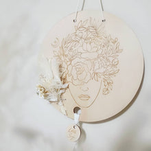 Load image into Gallery viewer, Amethyst - Moonstone - Tanzurine Quartz Line Art Botanical
