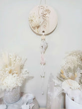 Load image into Gallery viewer, Clear Quartz - Selenite - Rose Quartz Line Art Botanical

