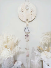 Load image into Gallery viewer, Moonstone - Lepidolite - Clear Quartz - Rose Quartz - Selenite Line Art Clear Quartz Generator
