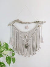 Load image into Gallery viewer, Rose Quartz - Clear Quartz - Amethyst Wall Hanging

